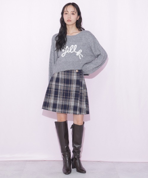 JILL by JILL STUART（ジルバイジルスチュアート）の「バックリボンロゴニット（ニット/セーター・レディース・グレー/ブルー/ピンク・FREE）」の22枚目の写真