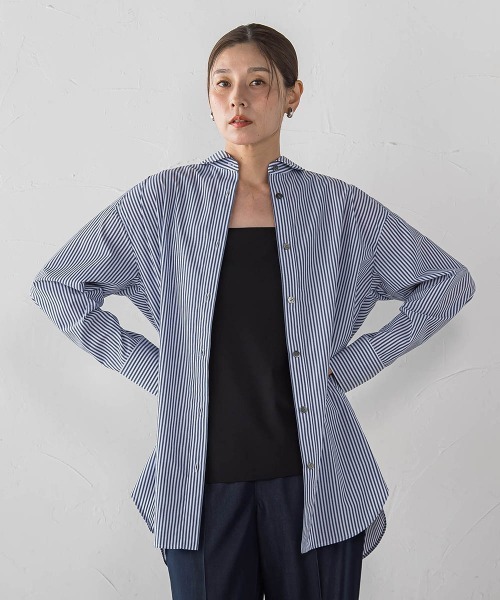 la.f…(ラエフ)の「【WEB限定】"360度抜かりなし"チュニックシャツ(シャツ/ブラウス・レディース・ダークネイビー/ネイビー・9号)」の21枚目の写真