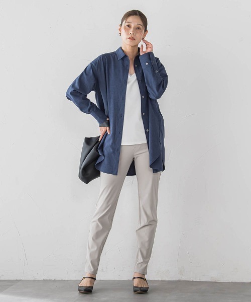 la.f…(ラエフ)の「【WEB限定】"360度抜かりなし"チュニックシャツ(シャツ/ブラウス・レディース・ダークネイビー/ネイビー・9号)」の14枚目の写真