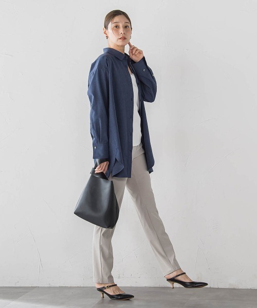 la.f…(ラエフ)の「【WEB限定】"360度抜かりなし"チュニックシャツ(シャツ/ブラウス・レディース・ダークネイビー/ネイビー・9号)」の15枚目の写真