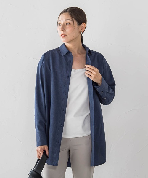la.f…(ラエフ)の「【WEB限定】"360度抜かりなし"チュニックシャツ(シャツ/ブラウス・レディース・ダークネイビー/ネイビー・9号)」の12枚目の写真