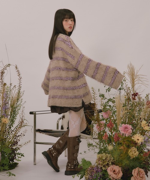 loin nuit（ロワンニュイ）の「many tuck mini onepiece / メニータックミニワンピース（ワンピース・レディース・アイボリー/チャコールグレー/ブラウン・FREE）」の18枚目の写真