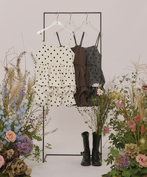 loin nuit（ロワンニュイ）の「many tuck mini onepiece / メニータックミニワンピース（ワンピース・レディース・アイボリー/チャコールグレー/ブラウン・FREE）」の8枚目の写真