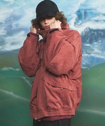 MAISON SPECIAL（メゾンスペシャル）の「《UNISEX》3Dカッティングモールデニムプライムオーバーマウンテンパーカー/Three-dimensional Cutting Moleskin Denim Prime-Over Mountain Parka【MAISON SPECIAL/メゾンスペシャル】（ブルゾン）」