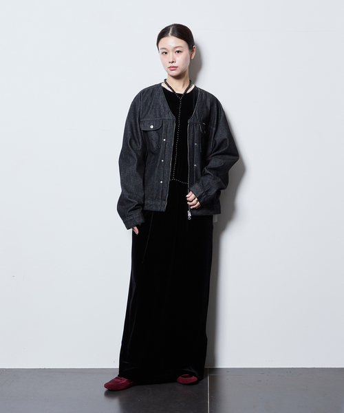 CITYSHOP（シティーショップ）の「《追加4》VELVET U/N DRESS：ワンピース（ワンピース・レディース・ベージュ/ネイビー・38/36）」の20枚目の写真