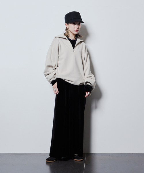 CITYSHOP（シティーショップ）の「《追加4》VELVET U/N DRESS：ワンピース（ワンピース・レディース・ベージュ/ネイビー・38/36）」の21枚目の写真