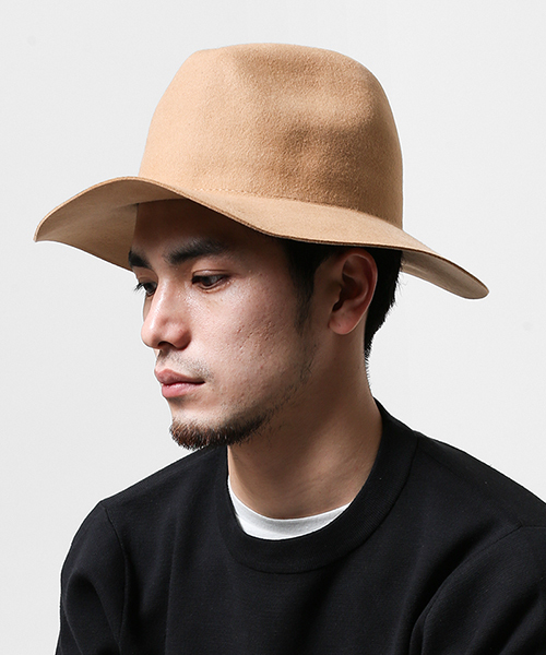 NANO universe(ナノユニバース)の「Wool Long Brim Hat 1(ハット・メンズ・ブラウン/キャメル/ブラック・FREE)」の3枚目の写真