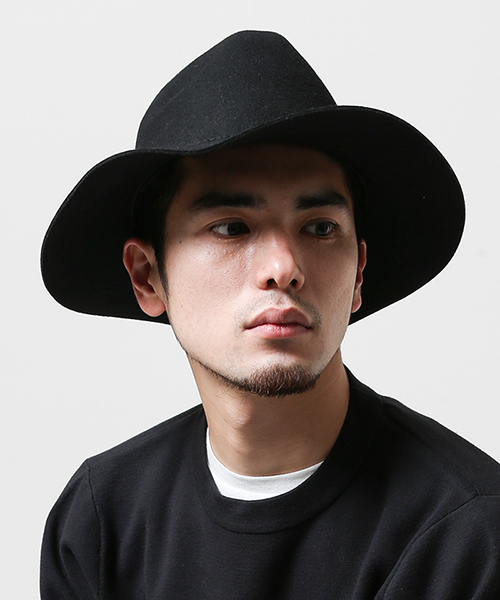 NANO universe(ナノユニバース)の「Wool Long Brim Hat 1(ハット・メンズ・ブラウン/キャメル/ブラック・FREE)」の2枚目の写真