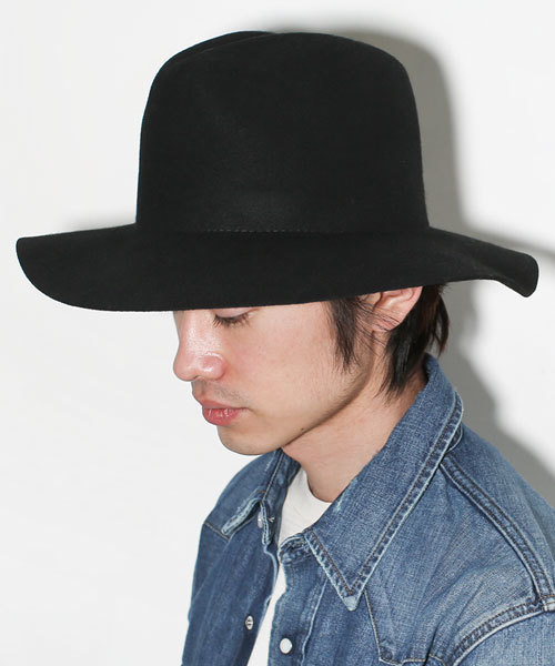 NANO universe(ナノユニバース)の「Wool Long Brim Hat 1(ハット・メンズ・ブラウン/キャメル/ブラック・FREE)」の6枚目の写真