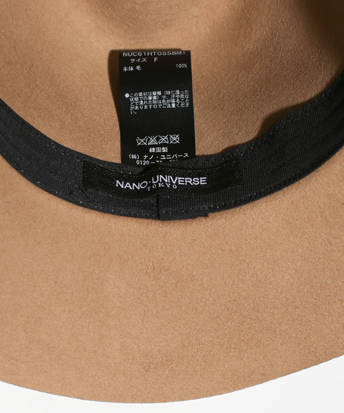 NANO universe(ナノユニバース)の「Wool Long Brim Hat 1(ハット・メンズ・ブラウン/キャメル/ブラック・FREE)」の11枚目の写真