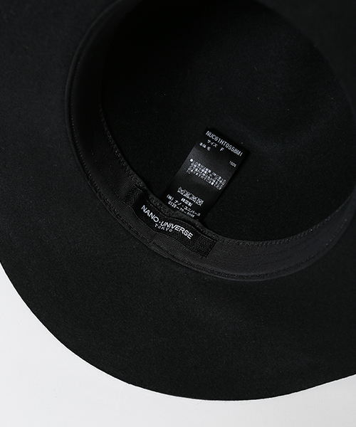 NANO universe(ナノユニバース)の「Wool Long Brim Hat 1(ハット・メンズ・ブラウン/キャメル/ブラック・FREE)」の5枚目の写真
