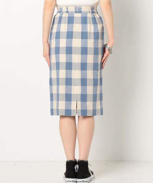 Another Edition（アナザーエディション）の「ビッグギンガムタイトスカート/AEBC  BIGギンガム TIGHT◆（スカート・レディース・ブラック/ライトブルー・FREE）」の11枚目の写真