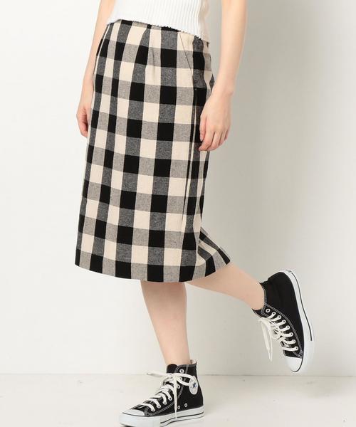 Another Edition（アナザーエディション）の「ビッグギンガムタイトスカート/AEBC  BIGギンガム TIGHT◆（スカート・レディース・ブラック/ライトブルー・FREE）」の17枚目の写真