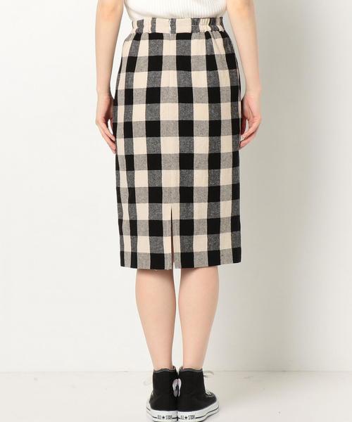 Another Edition（アナザーエディション）の「ビッグギンガムタイトスカート/AEBC  BIGギンガム TIGHT◆（スカート・レディース・ブラック/ライトブルー・FREE）」の18枚目の写真