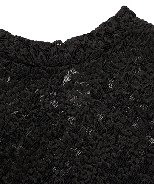 PUNYUS（プニュズ）の「レーストップス（Tシャツ/カットソー・レディース・ブラック/ホワイト・1/2/3/4）」の4枚目の写真