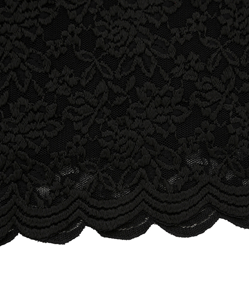 PUNYUS（プニュズ）の「レーストップス（Tシャツ/カットソー・レディース・ブラック/ホワイト・1/2/3/4）」の6枚目の写真