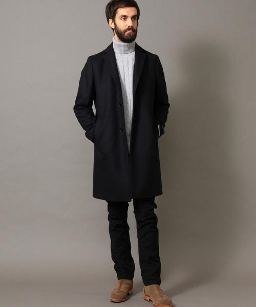 BEAUTY&YOUTH UNITED ARROWS（ビューティーアンドユースユナイテッドアローズ）の「BY ∴ ケーブル タートルニット◆（ニット/セーター・メンズ・ネイビー/ライトグレー/ホワイト・SMALL/X-LARGE/MEDIUM/LARGE）」の7枚目の写真