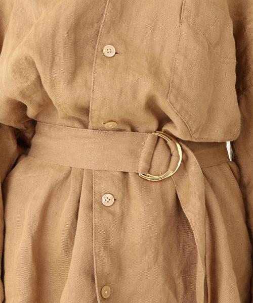 Another Edition(アナザーエディション)の「リネンスタンドカラーシャツ(シャツ/ブラウス・レディース・ホワイト/ベージュ・フリー)」の20枚目の写真