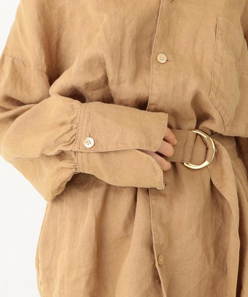 Another Edition(アナザーエディション)の「リネンスタンドカラーシャツ(シャツ/ブラウス・レディース・ホワイト/ベージュ・フリー)」の10枚目の写真