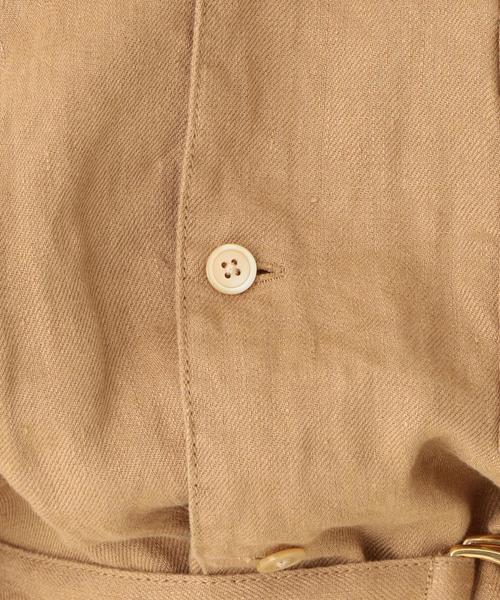 Another Edition(アナザーエディション)の「リネンスタンドカラーシャツ(シャツ/ブラウス・レディース・ホワイト/ベージュ・フリー)」の12枚目の写真