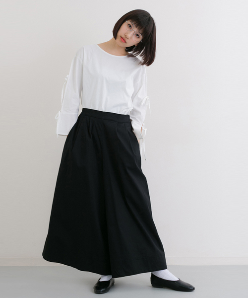 MERLOT（メルロー）の「コットンワイドスカンツ4876（その他パンツ・レディース・ベージュ/ブラック/ピンク/ネイビー・FREE）」の13枚目の写真