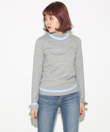 SLY | BI COLOR PUFF HG TOPS(ニット/セーター)