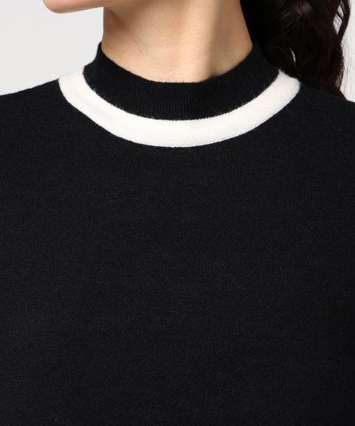 SLY（スライ）の「BI COLOR PUFF HG TOPS（ニット/セーター・レディース・ブラック/オフホワイト/トップグレー・2/1）」の7枚目の写真