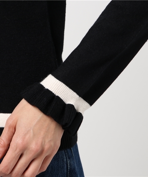 SLY（スライ）の「BI COLOR PUFF HG TOPS（ニット/セーター・レディース・ブラック/オフホワイト/トップグレー・2/1）」の8枚目の写真