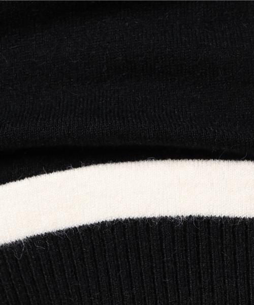 SLY（スライ）の「BI COLOR PUFF HG TOPS（ニット/セーター・レディース・ブラック/オフホワイト/トップグレー・2/1）」の10枚目の写真