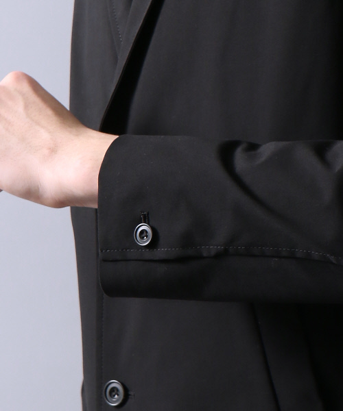 5351 POUR LES HOMMES（ゴーサンゴーイチプールオム）の「ストレッチショップコート（ステンカラーコート・メンズ・グレー/ブラック・46/44/48/50）」の11枚目の写真