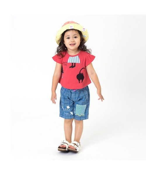 Petit jam（プチジャム）の「2柄モチーフAラインＴシャツ（Tシャツ/カットソー・キッズ・レッド/アイボリー・80/90/95/110/130/100/120）」の12枚目の写真