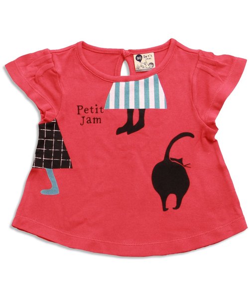 Petit jam（プチジャム）の「2柄モチーフAラインＴシャツ（Tシャツ/カットソー・キッズ・レッド/アイボリー・80/90/95/110/130/100/120）」の11枚目の写真