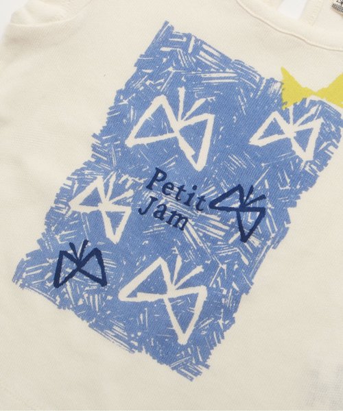 Petit jam（プチジャム）の「2柄モチーフAラインＴシャツ（Tシャツ/カットソー・キッズ・レッド/アイボリー・80/90/95/110/130/100/120）」の7枚目の写真