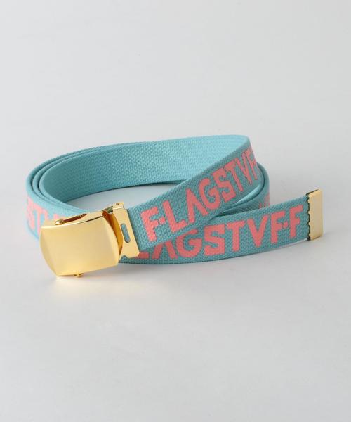 FLAGSTUFF(フラグスタフ)の「<FLAGSTUFF> LOGO BELT/ベルト(ベルト・メンズ・ホワイト/ブラック/ライトブルー/ライラック・FREE)」の3枚目の写真