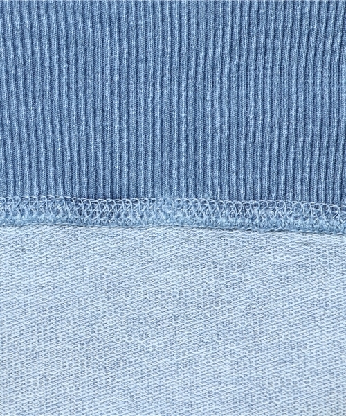 ROOPTOKYO（ループトウキョウ）の「インディゴ 裏毛 半袖 クルーネック スウェット Tシャツ（スウェット・メンズ・ライトインディゴブルー/ダークインディゴブルー・M/L/XL）」の8枚目の写真