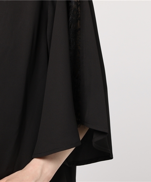 Fashion Letter(ファッションレター)の「フレア袖 結婚式パンツドレス(パンツドレス・レディース・ネイビー/ベージュ/ブラック/ブルー系その他・L/S/M/LL/3L/4L)」の22枚目の写真