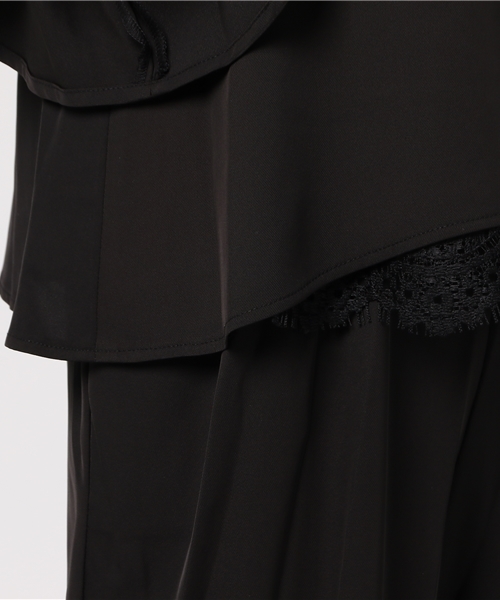 Fashion Letter(ファッションレター)の「フレア袖 結婚式パンツドレス(パンツドレス・レディース・ネイビー/ベージュ/ブラック/ブルー系その他・L/S/M/LL/3L/4L)」の20枚目の写真