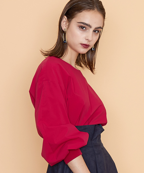 UNITED TOKYO（ユナイテッドトウキョウ）の「ボリューム2wayスリーブトップ（シャツ/ブラウス・レディース・ホワイト/ピンク/ブラック/マスタード・1）」の4枚目の写真