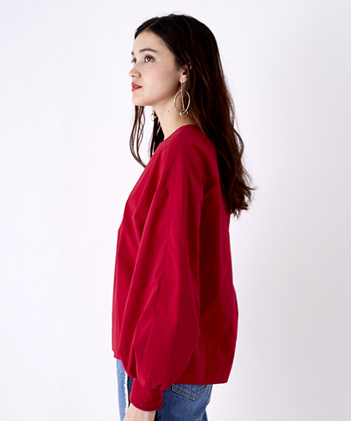 UNITED TOKYO（ユナイテッドトウキョウ）の「ボリューム2wayスリーブトップ（シャツ/ブラウス・レディース・ホワイト/ピンク/ブラック/マスタード・1）」の17枚目の写真