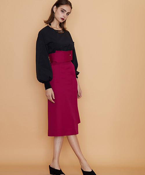 UNITED TOKYO（ユナイテッドトウキョウ）の「ボリューム2wayスリーブトップ（シャツ/ブラウス・レディース・ホワイト/ピンク/ブラック/マスタード・1）」の21枚目の写真