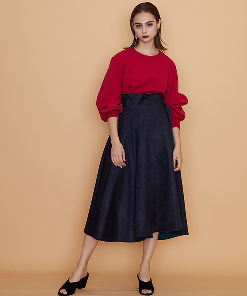 UNITED TOKYO（ユナイテッドトウキョウ）の「ボリューム2wayスリーブトップ（シャツ/ブラウス・レディース・ホワイト/ピンク/ブラック/マスタード・1）」の19枚目の写真