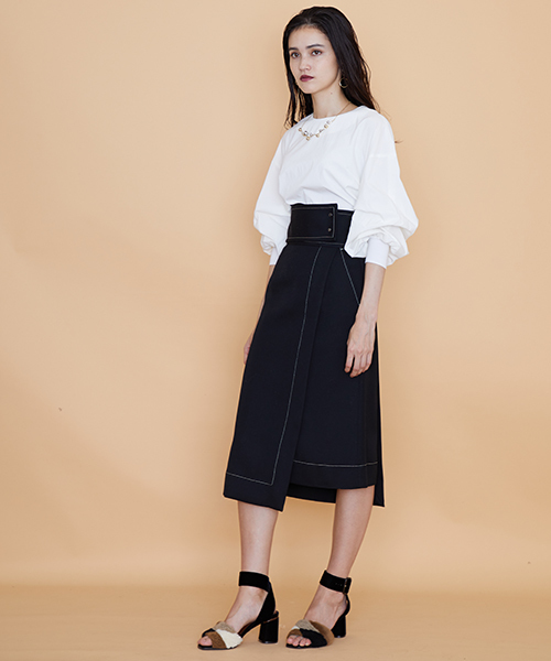 UNITED TOKYO（ユナイテッドトウキョウ）の「ボリューム2wayスリーブトップ（シャツ/ブラウス・レディース・ホワイト/ピンク/ブラック/マスタード・1）」の22枚目の写真