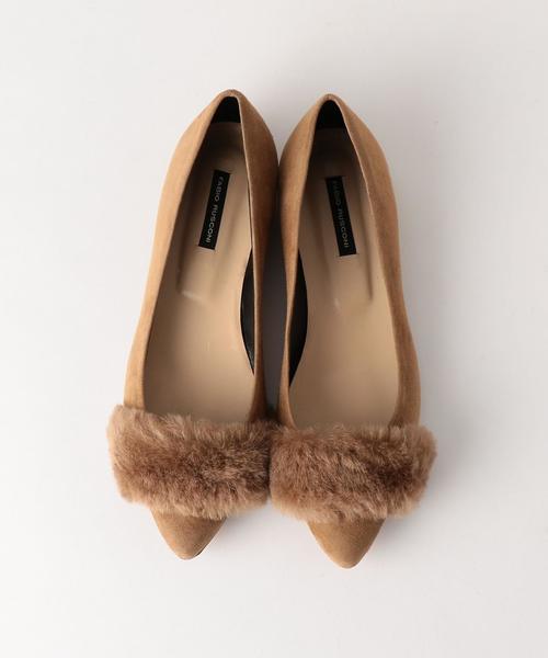 FABIO RUSCONI（ファビオルスコーニ）の「[ファビオ ルスコーニ]FABIO RUSCONI CR ファートリムフラットパンプス ◆（パンプス・レディース・ブラック/モカ/レッド・36/38/37）」の5枚目の写真