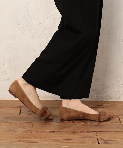 FABIO RUSCONI（ファビオルスコーニ）の「[ファビオ ルスコーニ]FABIO RUSCONI CR ファートリムフラットパンプス ◆（パンプス・レディース・ブラック/モカ/レッド・36/38/37）」の9枚目の写真