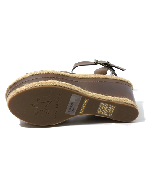 NANO universe（ナノユニバース）の「【ORONERO】デザインソールウェッジサンダル（サンダル・レディース・キャメル/グレー/ブラウン・35/36/37/38）」の6枚目の写真