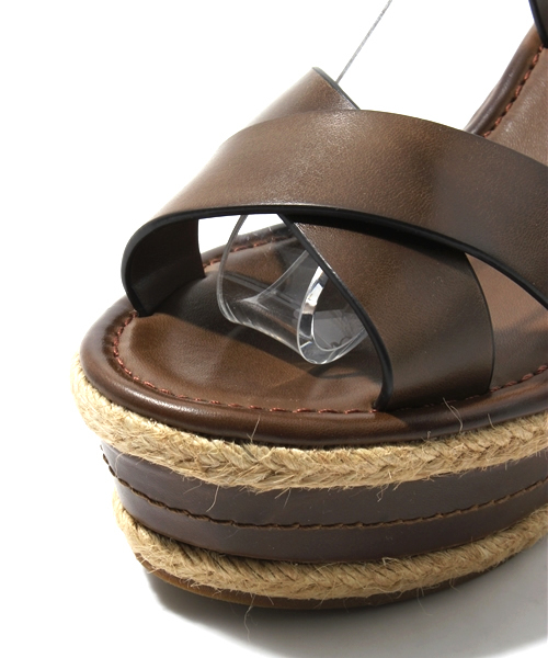 NANO universe（ナノユニバース）の「【ORONERO】デザインソールウェッジサンダル（サンダル・レディース・キャメル/グレー/ブラウン・35/36/37/38）」の9枚目の写真