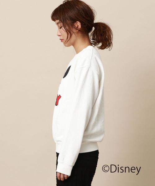 GOOD SPEED（グッドスピード）の「【WEB限定】Good Speed MICKEY裏毛プルオーバー〈グッドスピード〉（Tシャツ/カットソー・レディース・グレー/オフホワイト・FREE）」の11枚目の写真