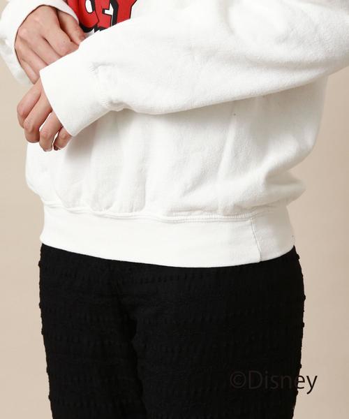 GOOD SPEED（グッドスピード）の「【WEB限定】Good Speed MICKEY裏毛プルオーバー〈グッドスピード〉（Tシャツ/カットソー・レディース・グレー/オフホワイト・FREE）」の9枚目の写真