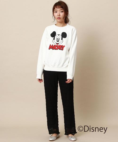 GOOD SPEED（グッドスピード）の「【WEB限定】Good Speed MICKEY裏毛プルオーバー〈グッドスピード〉（Tシャツ/カットソー・レディース・グレー/オフホワイト・FREE）」の16枚目の写真