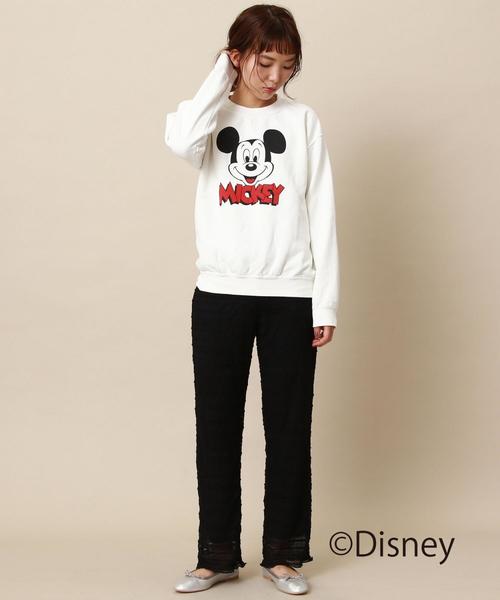 GOOD SPEED（グッドスピード）の「【WEB限定】Good Speed MICKEY裏毛プルオーバー〈グッドスピード〉（Tシャツ/カットソー・レディース・グレー/オフホワイト・FREE）」の12枚目の写真